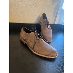 Fabio De Luca Leather Distressed Toe Lace Up Shoes Mens Size 9.5